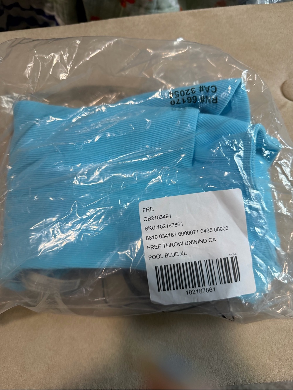 NWT Free People Turquoise Cutout Workout Tank - Picture 3 of 3